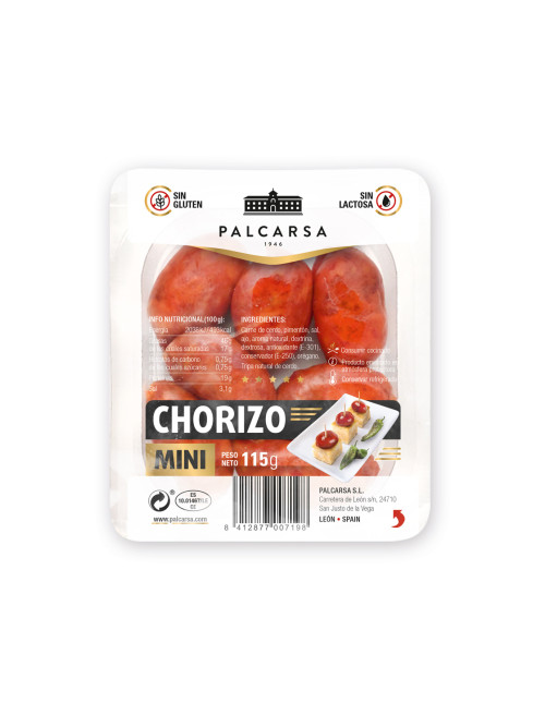 Chorizo mini 115 g.