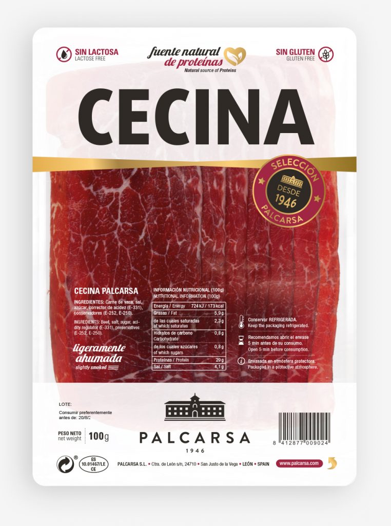 Cecina 100 g. Embutido de León Tradicional Palcarsa Cecina 100 g. Embutido de León Tradicional Palcarsa